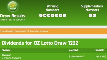 washington lotto winning numbers