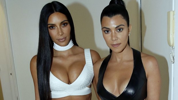 Kim Kardashian West, left, is in big trouble if cleavage is now out of fashion.