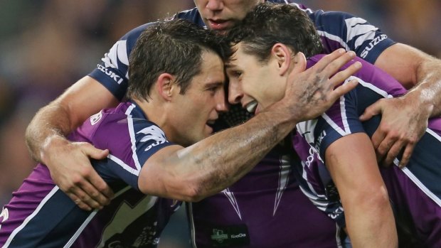 Long-term teammates: Cooper Cronk and Billy Slater.