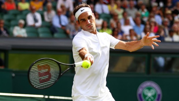 Breezed through: Roger Federer of Switzerland plays a forehand.