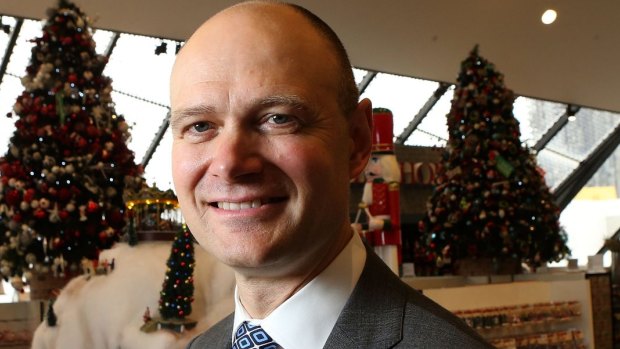 Myer boss Richard Umbers is hoping for a strong Christmas. 