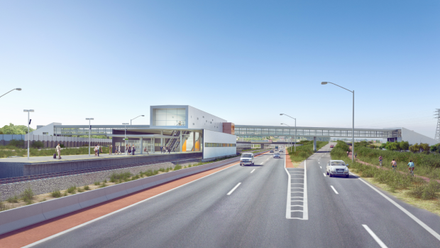 How the Aubin Grove station will look once construction is complete.