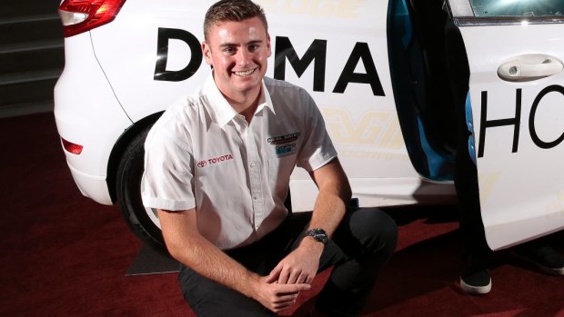 Stepping up: Rally driver Harry Bates. 