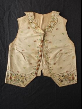 The waistcoat belonging to Captain James Cook is to be auctioned by Aalders Auctions in March, 2017.