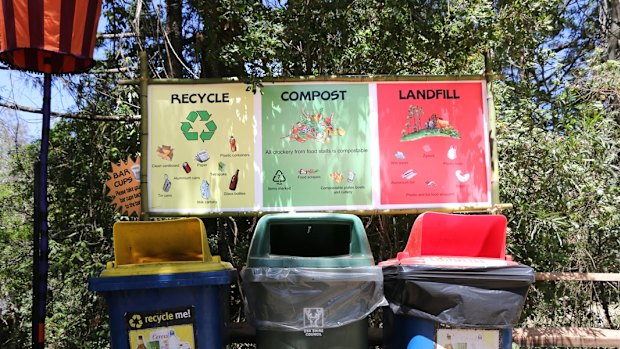 Woodford Folk Festival keeps its compost material on-site.