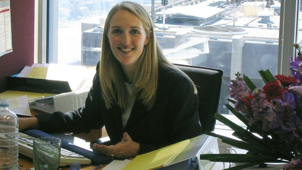 Lindt Cafe siege victim Katrina Dawson while she was a solicitor at law firm King & Wood Mallesons.