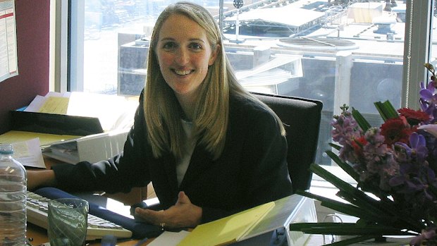 Lindt Cafe siege victim Katrina Dawson while she was a solicitor at law firm King & Wood Mallesons.