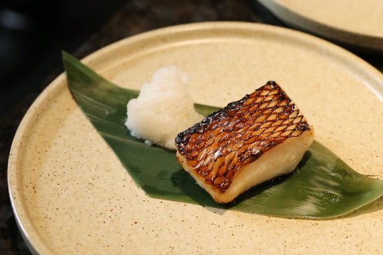 Gindara saikyo-yaki (miso-marinated Patagonian toothfish).