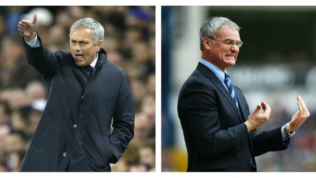 Friendly rivalry: Jose Mourinho, left,  and Claudio Ranieri.