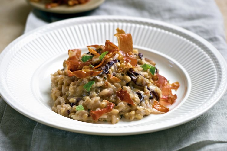 Pearl barley risotto.