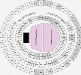 Section seating that will be similar for AFL members and fans at Perth Stadium.