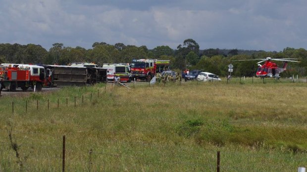 Three passengers from the bus were airlifted to hospital after the 2015 crash.