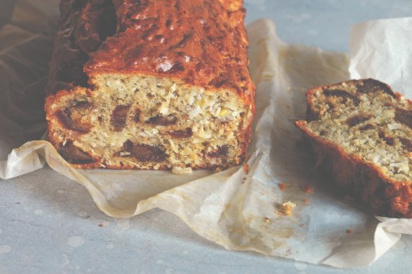 A scrumptious coconut banana bread perfect to snack on throughout the day.