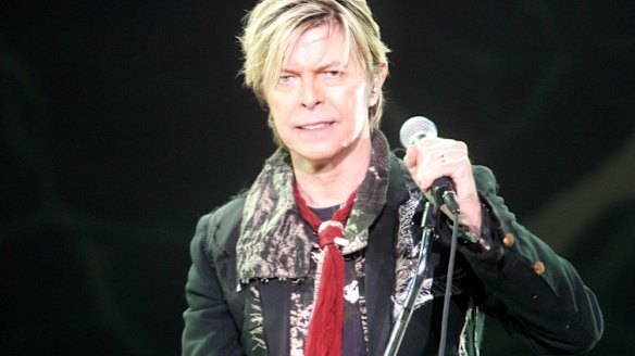 Singer David Bowie.