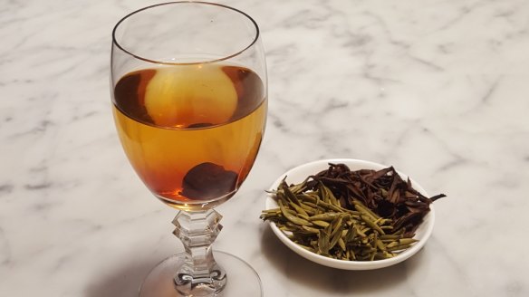 Serving tea in a wine or sherry glass is 'an elegant way to drink tea', Stacey says.
