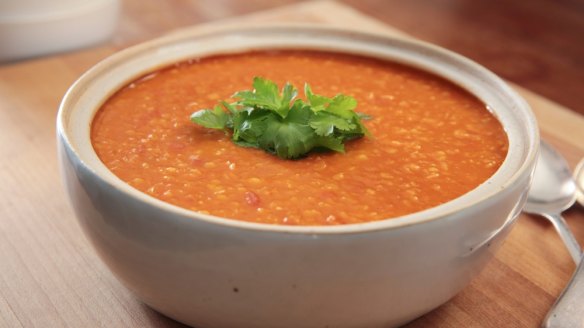 Dani's emergency lentil soup.