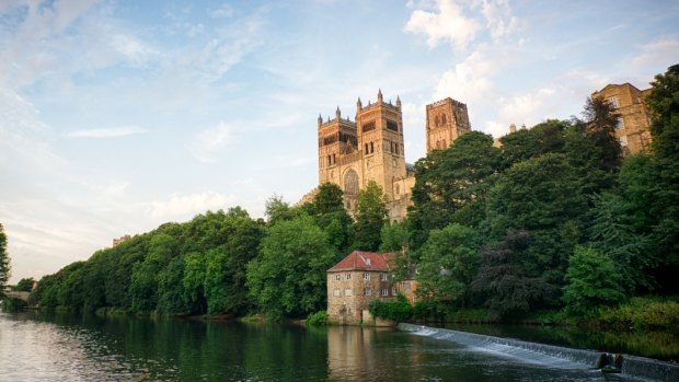 Durham's awe-inspiring Norman cathedral looms large above the River Wear.