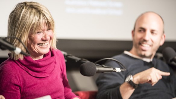 With Village Roadshow boss Joel Pearlman at the 2014 Melbourne Film Festival.