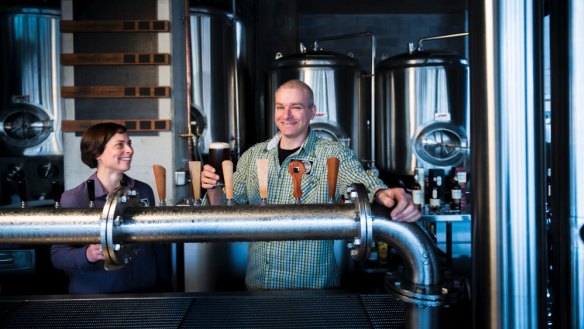 Ahead of the game: Tracy Margrain and Richard Watkins of BentSpoke Brewing Co.
