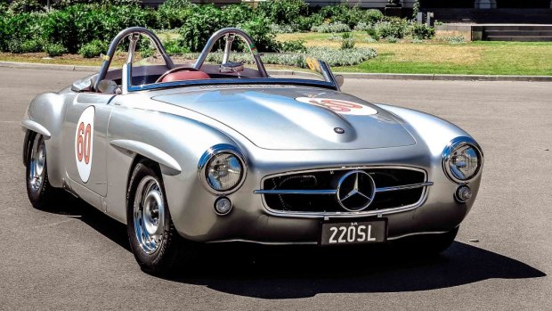 'Priceless': Ray Eastwood's Mercedes-Benz 220SL Roadster.