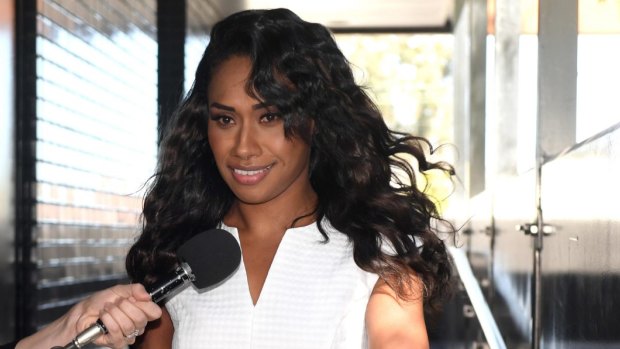 Court appearance: Paulini was the butt of several jokes on Monday night's Have You Been Paying Attention?