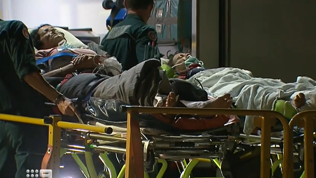 People with serious injuries were taken to hospital.
