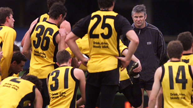 Frawley during his days coaching Richmond.