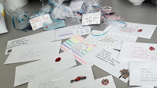 Letters and cards have been sent to residents.