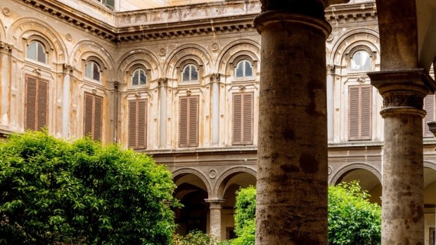 Housed in the stately column-lined Galleria Doria Pamphili, Caffe Doria is a fantastic spot to sip cocktails and gaze at art.