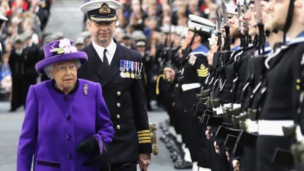 The Queen attends the commissioning ceremony for HMS Queen Elizabeth.
