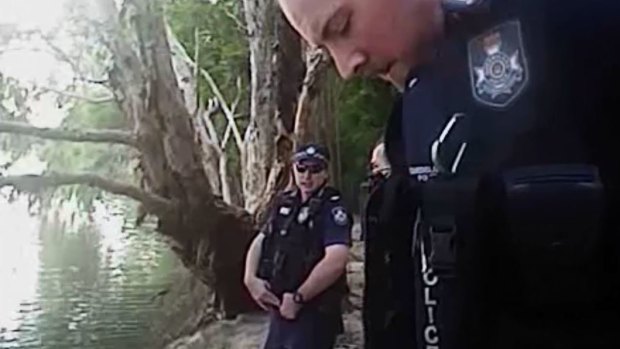A young constable from Kirwan Police Station had taken off his gear to jump into the Ross River at Kirwan in Townsville to help a man who was struggling in the water after fleeing from police.