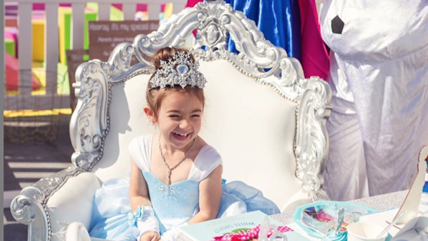 Instagram influencer Maria Di Geronimo's daughter Valentina at her birthday party. 