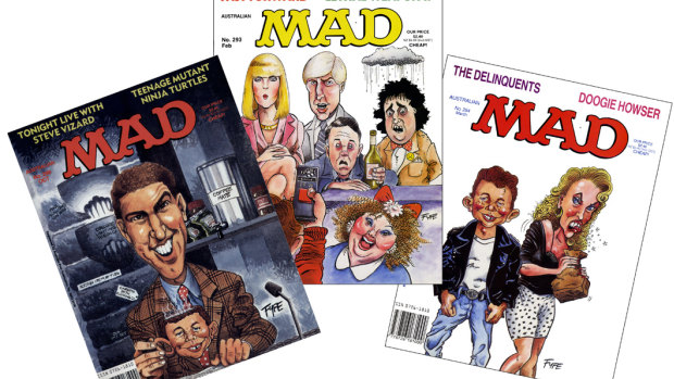 Covers from the Australian edition of MAD magazine, created by Andrew Fyfe. 