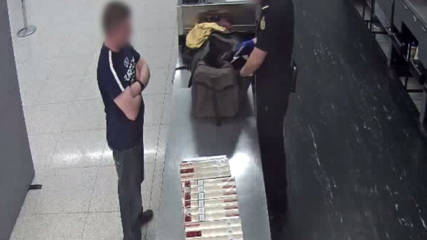 A Victoria Park man has been fined almost $20,000 after being caught at Perth International Airport with 45 cartons of undeclared cigarettes. 