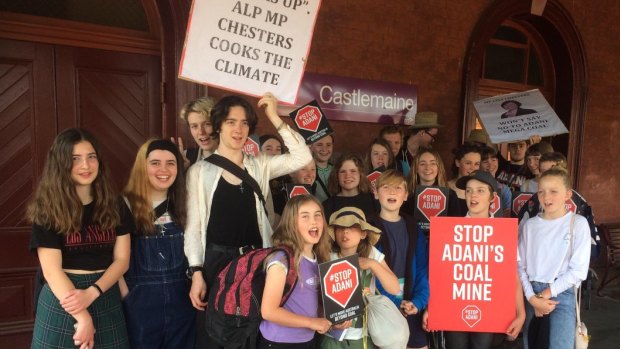 Castlemaine schoolkids strike for the environment.
