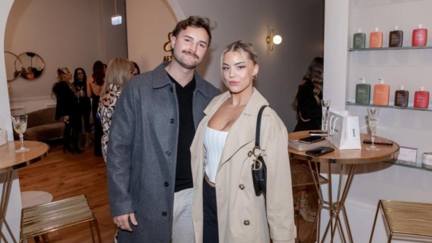 Andre Rebelo with former girlfriend Grace Piscopo.