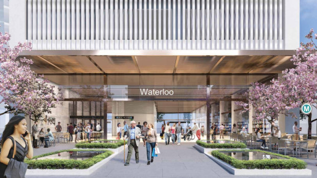 The government plans to build four tower blocks above the underground Waterloo metro station. 