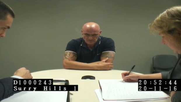 Vinzent Tarantino speaks to police about Quanne Diec in November 2016.