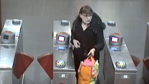 This CCTV image taken at Museum station is the last time Nicole Cartwright was seen alive. 