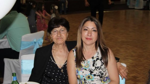Sophia D’Alberto and her mother Anna Barboussas, who has been diagnosed with COVID-19. 