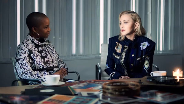 Madonna discusses hew new song in the lead up to her big comeback.
