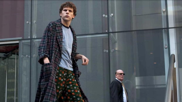 Jesse Eisenberg as Mark Zuckerberg in The Social 
Network.