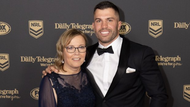 Roosters star James Tedesco won't be able to visit his mum, Rosemary, on Mother's Day.