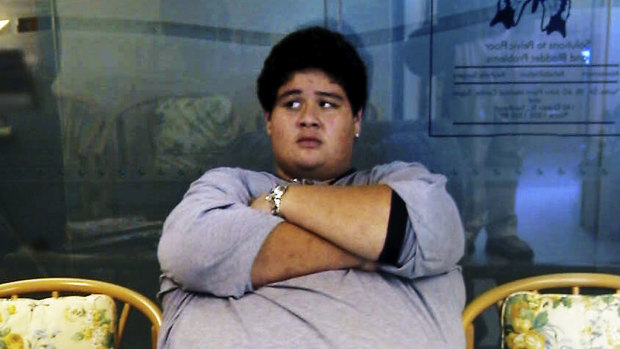 An obese teen from the South Pacific.