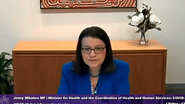 Health Minister Jenny Mikakos.