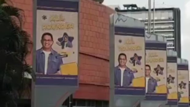 Baswedan billboards in a K-Pop theme were removed this week.