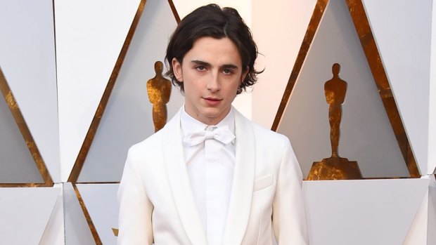 Timothee Chalamet at this year's Oscars.