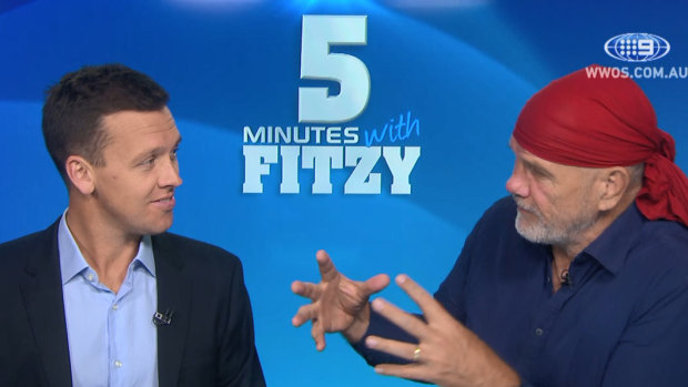 FitzSimons writes at least three columns a week, and appears on Nine's Sports Sunday. 