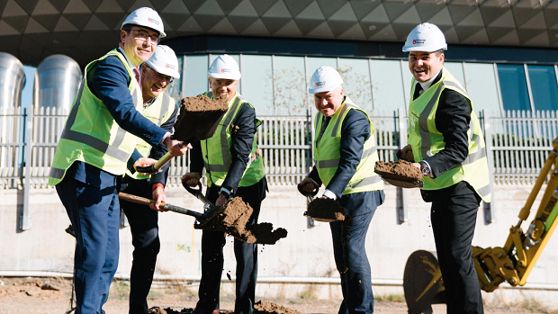 Breaking ground on the site in Adelaide’s $3.6 billion BioMed City.