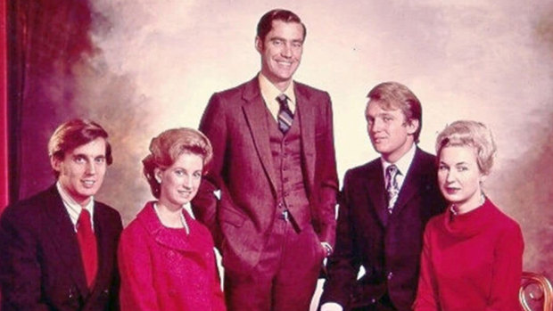 The Trump siblings - from left, Robert, Elizabeth, Fred Jr, Donald and Maryanne - in an undated photo. 